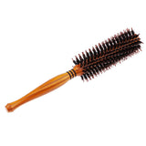 Max Maxb Round Anti-Static Wooden Barrel Hairbrush for Blow Drying Styling Curling Middle