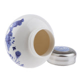 Max Maxb Leakproof Empty Ceramic Loose Powder Makeup Case Tea Tin Pot Container Lotus