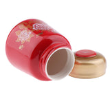Max Maxb Leakproof Empty Ceramic Powder Makeup Pot Honey Tea Tin Bottle Containers Red