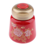 Max Maxb Leakproof Empty Ceramic Powder Makeup Pot Honey Tea Tin Bottle Containers Red