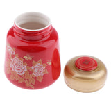 Max Maxb Leakproof Empty Ceramic Powder Makeup Pot Honey Tea Tin Bottle Containers Red