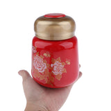 Max Maxb Leakproof Empty Ceramic Powder Makeup Pot Honey Tea Tin Bottle Containers Red
