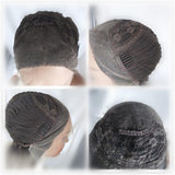Max Maxb 26 inch Natural Long Wave Synthetic Wig Front Lace Wig Heat Safe Wigs Black Gray