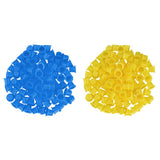 Max Maxb 500 Pieces Disposable Plastic Tattoo Cup Pigment Ink Holder Caps Small Size Yellow