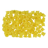 Max Maxb 500 Pieces Disposable Plastic Tattoo Cup Pigment Ink Holder Caps Small Size Yellow