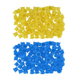 Max Maxb 500 Pieces Disposable Plastic Tattoo Cup Pigment Ink Holder Caps Small Size Yellow