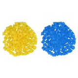 Max Maxb 500 Pieces Disposable Plastic Tattoo Cup Pigment Ink Holder Caps Small Size Yellow