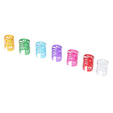 Max Maxb 100pcs Aluminum Dreadlock Beads For DIY Hairstyle Braid Ponytail Mixed Color