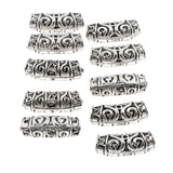 Max Maxb 10pcs Hair Braid Ring Beads Dreadlocks Cuff For Hair Extension Jewelry Decor A