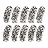 Max Maxb 10pcs Hair Braid Ring Beads Dreadlocks Cuff For Hair Extension Jewelry Decor A