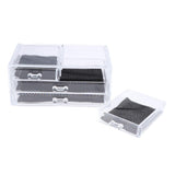 Max Maxb Acrylic Table Makeup Cosmetic Organizer Case Display Holder Storage Drawer 4 Drawers