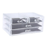 Max Maxb Acrylic Table Makeup Cosmetic Organizer Case Display Holder Storage Drawer 4 Drawers