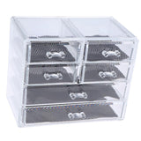 Max Maxb Acrylic Makeup Drawer Organizer Jewelry Nail Art Tools Storage Display Case  6 Drawer