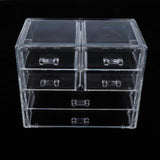 Max Maxb Acrylic Makeup Drawer Organizer Jewelry Nail Art Tools Storage Display Case  6 Drawer