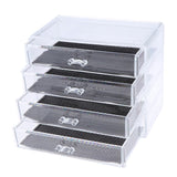 Max Maxb Acrylic Makeup Drawer Organizer Jewelry Nail Art Tools Storage Display Case  4 Drawer