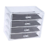 Max Maxb Acrylic Makeup Drawer Organizer Jewelry Nail Art Tools Storage Display Case  4 Drawer