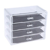 Max Maxb Acrylic Makeup Drawer Organizer Jewelry Nail Art Tools Storage Display Case  4 Drawer