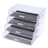 Max Maxb Acrylic Makeup Drawer Organizer Jewelry Nail Art Tools Storage Display Case  4 Drawer