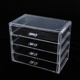 Max Maxb Acrylic Makeup Drawer Organizer Jewelry Nail Art Tools Storage Display Case  4 Drawer