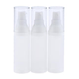 Max Maxb 3pcs Empty Makeup Container Face Cream Jars Pump Bottle Case for Travel 30ml