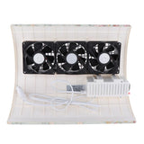 Max 15W Nail Dust Suction Collector Cleanser Nail Dryer Machine 3 Fans EU pLUG Blue