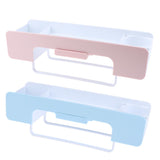 Max Stylish Multi Grooves & Moveable Hooks Design Bathroom Drain Rack Pink