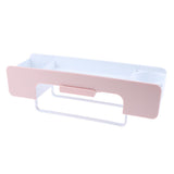 Max Stylish Multi Grooves & Moveable Hooks Design Bathroom Drain Rack Pink