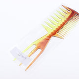 Brown Afro Hair Pick Brush Comb Braid Hairstyling Wide Tooth Comb for All Types Hair,Salon Comb Unbreakable