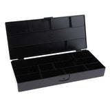 Maxbell Detachable Empty Storage Box Case Salon Hairstyling Hairpins Clips Organizer Black