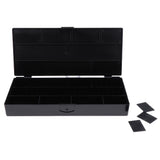 Maxbell Detachable Empty Storage Box Case Salon Hairstyling Hairpins Clips Organizer Black
