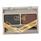 Maxbell 2  Color Powder Eyebrow Makeup Three-dimensional Natural Shadow Eye Brow 01