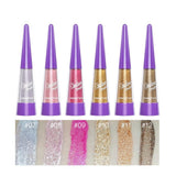 Maxbell Shiny Pearl-luster Makeup Eyeshadow Glitter Liquid Eye Shadow Beauty Tool 10