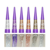 Maxbell Shiny Pearl-luster Makeup Eyeshadow Glitter Liquid Eye Shadow Beauty Tool 08