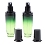 Maxbell 2x Empty Glass Makeup Container Face Cream Jar Travel Pump Spray Bottle 50ml