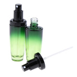 Maxbell 2x Empty Glass Makeup Container Face Cream Jar Travel Pump Spray Bottle 50ml