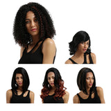 Max Fashion Women Lady Full Wigs Straight Curly Afro Lace Front Wig BGW-10412