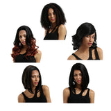 Max Fashion Women Lady Full Wigs Straight Curly Afro Lace Front Wig BGW-10412
