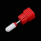 Maxbell Nails Polishing Cuticle Removal Nail Art Drill Bit Red-Fine Ridges