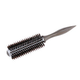 Maxbell Wood Handle Round Hairdressing Comb Bristl Hairbrush Brown C - 14 Rows Hair