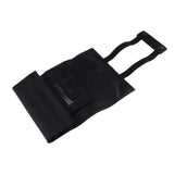 Maxbell Durable Artificial Leather Hair Cutting Scissors Pouch Reelable Bag Black