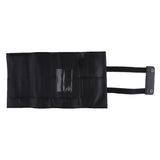 Maxbell Durable Artificial Leather Hair Cutting Scissors Pouch Reelable Bag Black