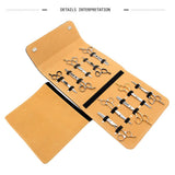 Maxbell Leather Hairdresser Scissors Storage Case Shears Bag Pouch Holster Orange