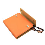 Maxbell Leather Hairdresser Scissors Storage Case Shears Bag Pouch Holster Orange