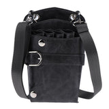 Maxbell PU Hairdressing Hair Cutting Scissors Shears Haircut Tools Holster Bag Gray
