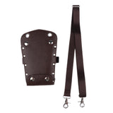 Maxbell PU Hairdressing Hair Cutting Scissors Shears Haircut Tools Holster Bag Brown