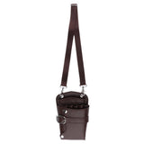 Maxbell PU Hairdressing Hair Cutting Scissors Shears Haircut Tools Holster Bag Brown