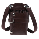 Maxbell PU Hairdressing Hair Cutting Scissors Shears Haircut Tools Holster Bag Brown