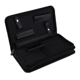 Maxbell PU Leather Hair Scissors Shears Case Hairdressing Tool Pouch Bag Dark purple