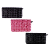 Maxbell PU Leather Hair Scissors Shears Case Hairdressing Tool Pouch Bag Dark purple