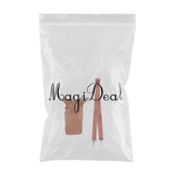 Maxbell PU Leather Hair Scissor Holster Bag Pouch Holder with Waist Belt Light brown